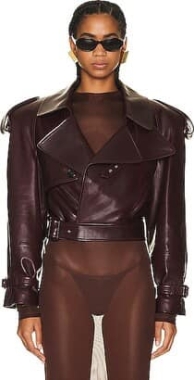 Skórzana ramoneska z paskiem. Kilka kolorów. Leather belted jacket 